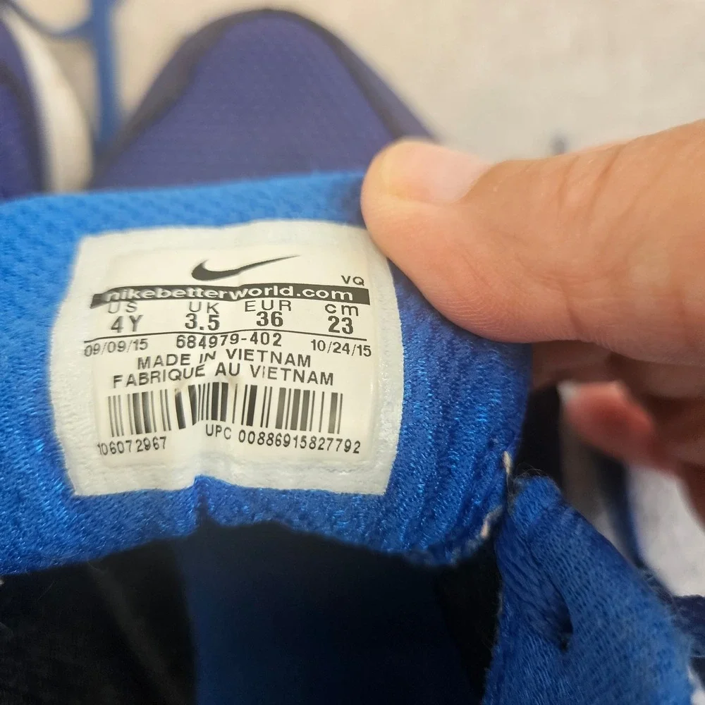 NIKE DOWNSHIFTER 6 KIDS | Running Shoes Blue Yellow Size 4Y